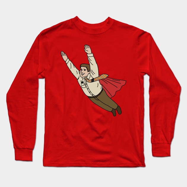 Bob Newby Superhero Long Sleeve T-Shirt by Cammerel